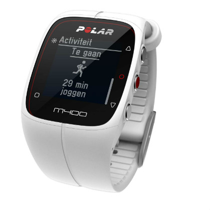 Polar M400 HRM sporthorloge met GPS wit POLARM400HRMWH